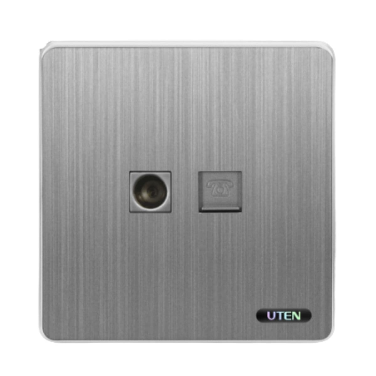 Bộ 1 Ổ Cắm Tivi & 1 Ổ Cắm Điện Thoại UTEN | S300-TVTEL