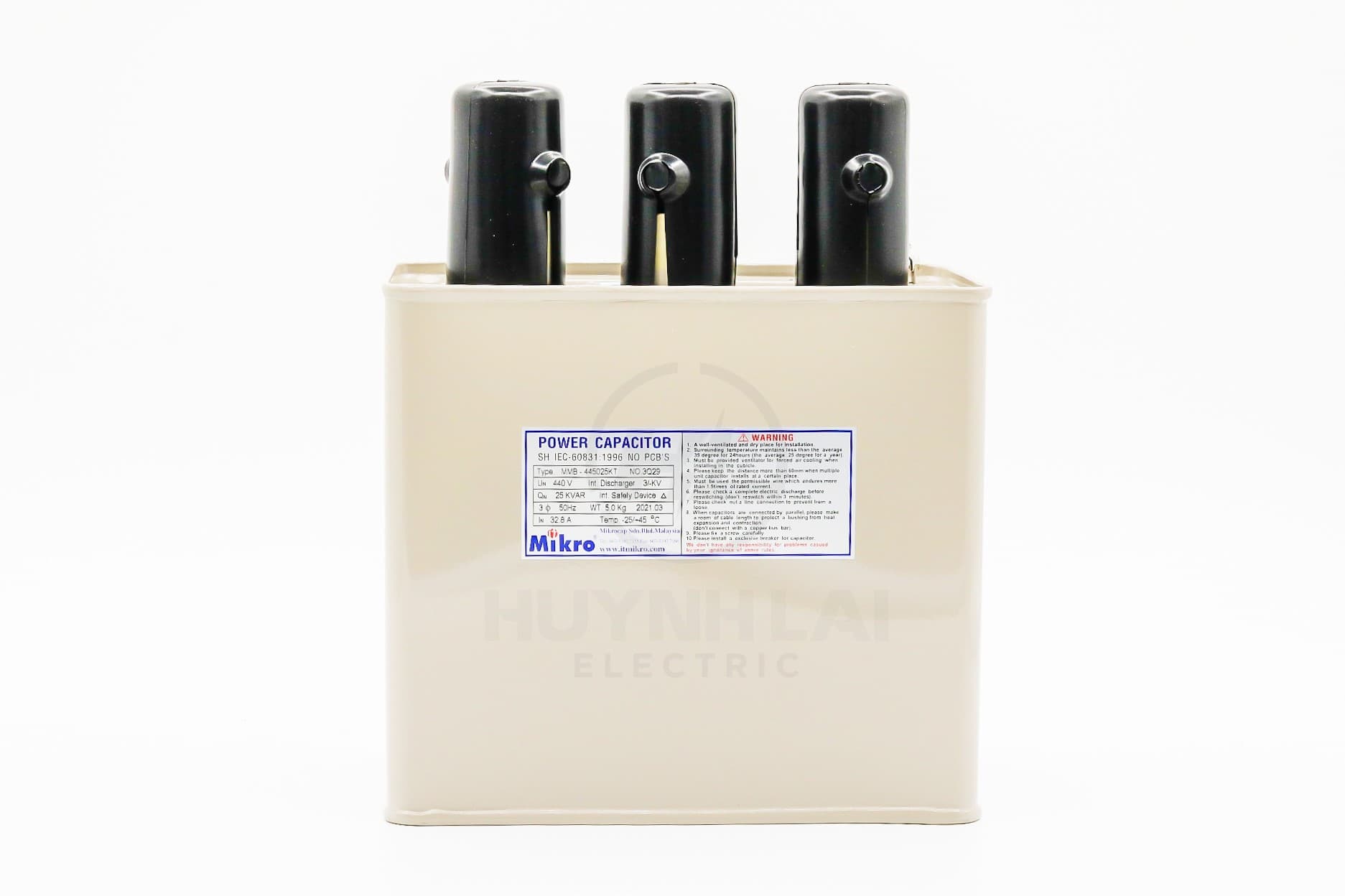 Tụ Bù Dầu 25KVar-440V MMB-445025KT MIKRO