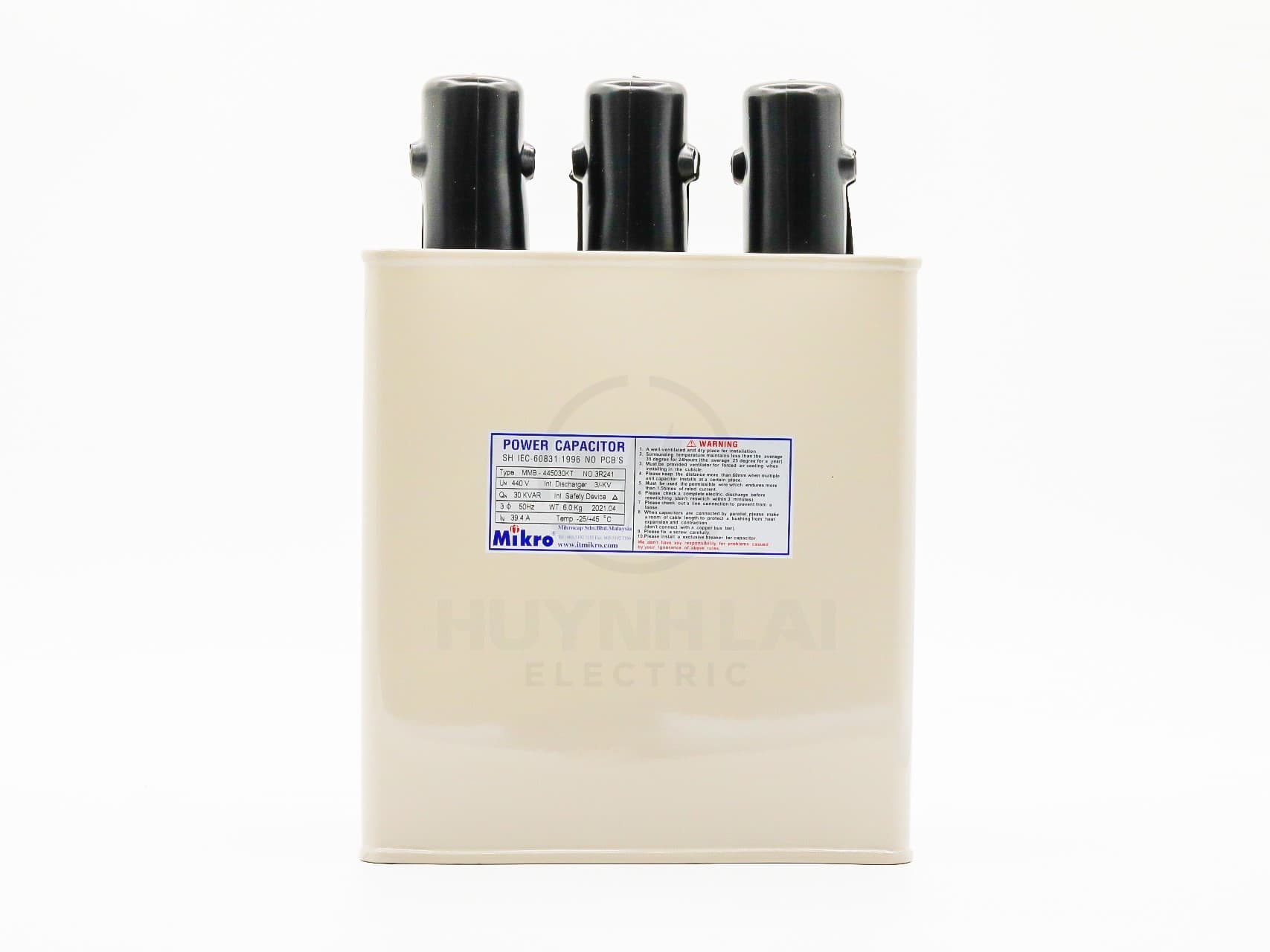 Tụ Bù Dầu 30KVar-440V MMB-445030KT MIKRO