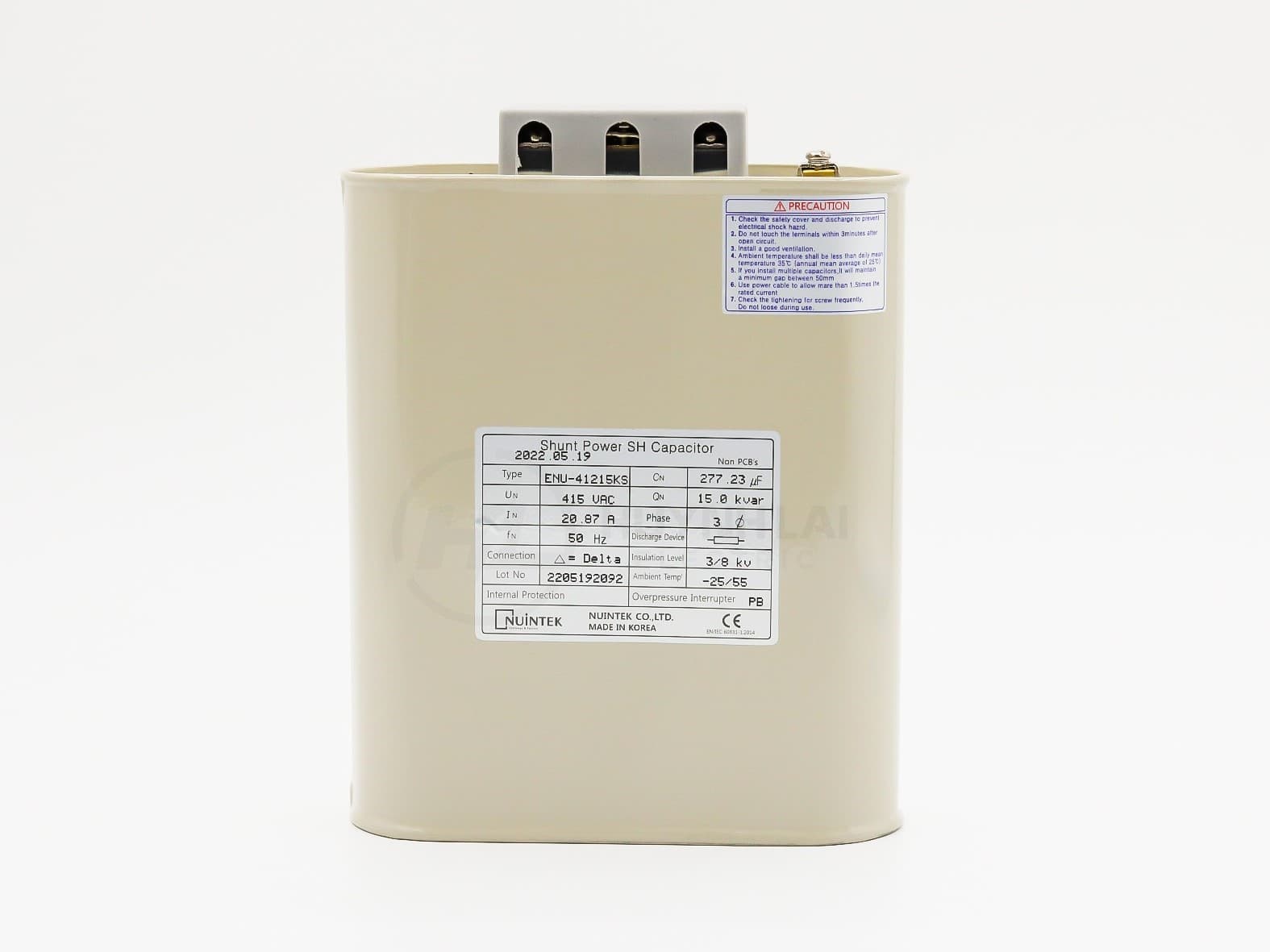 Tụ Bù Dầu 15kVar-415V ENU-41215KS NUINTEK