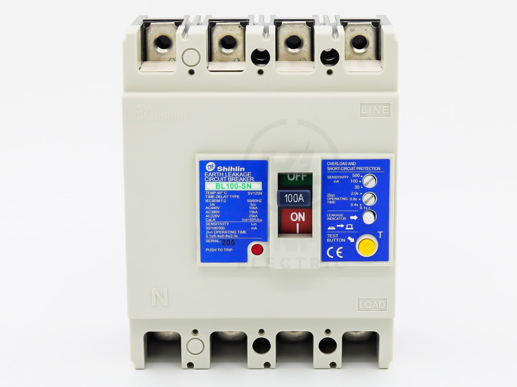 CB Chống Giật Dạng Khối ELCB BL100 – SN SHIHLIN