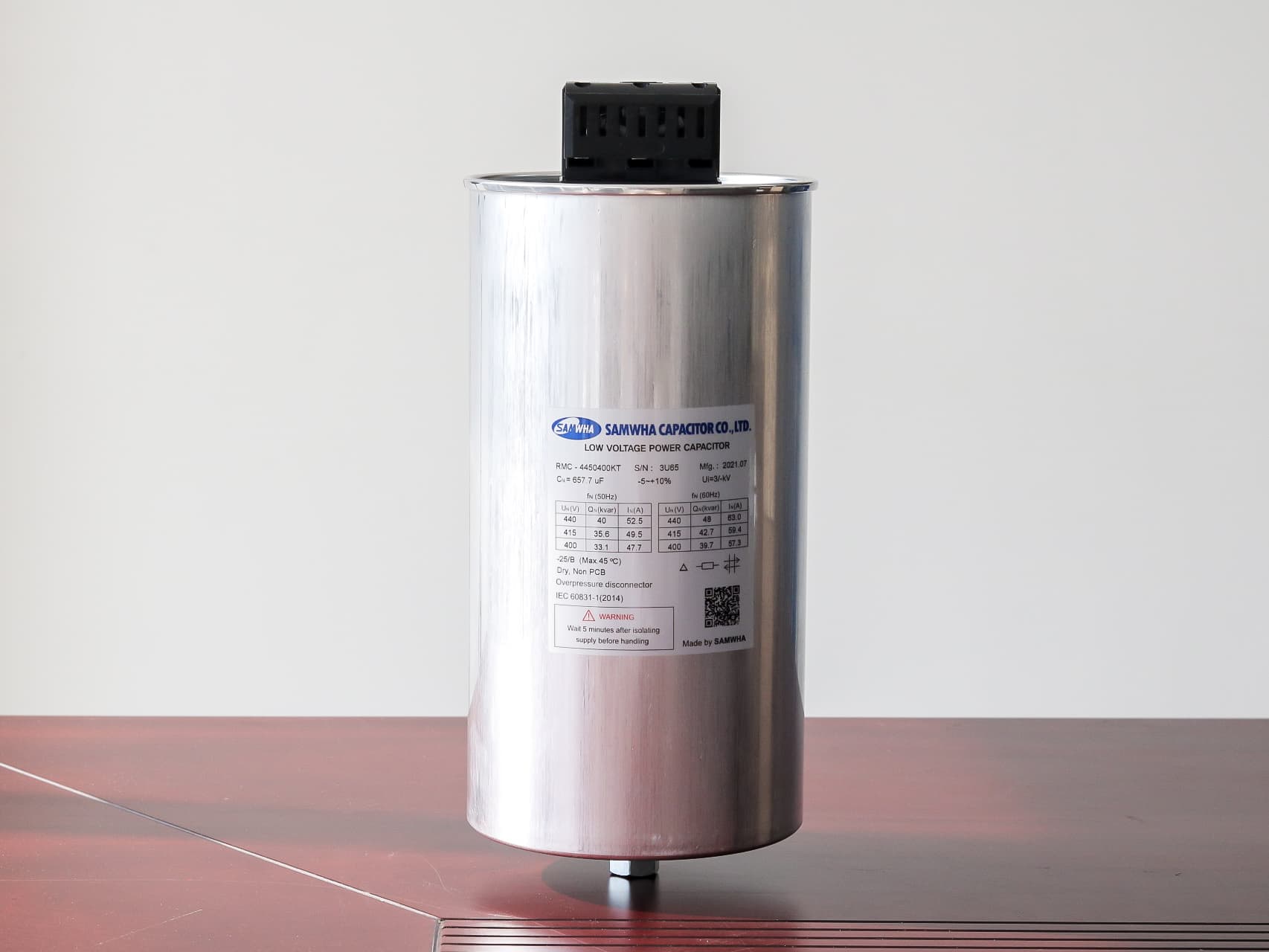 Tụ Bù Khô 40KVar-440V SAMWHA