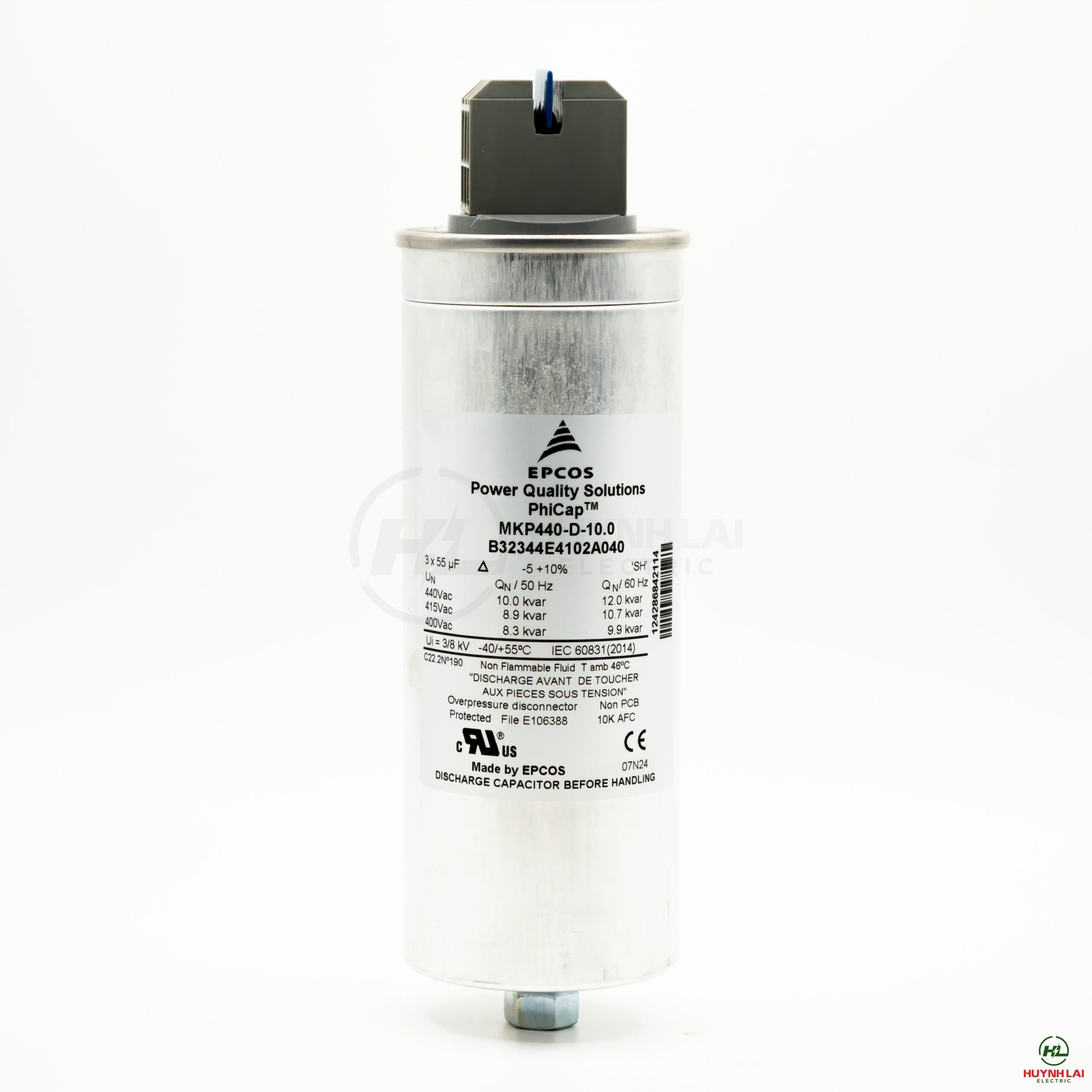 Tụ Bù Khô dòng PHICAP 10KVar-440Vac EPCOS