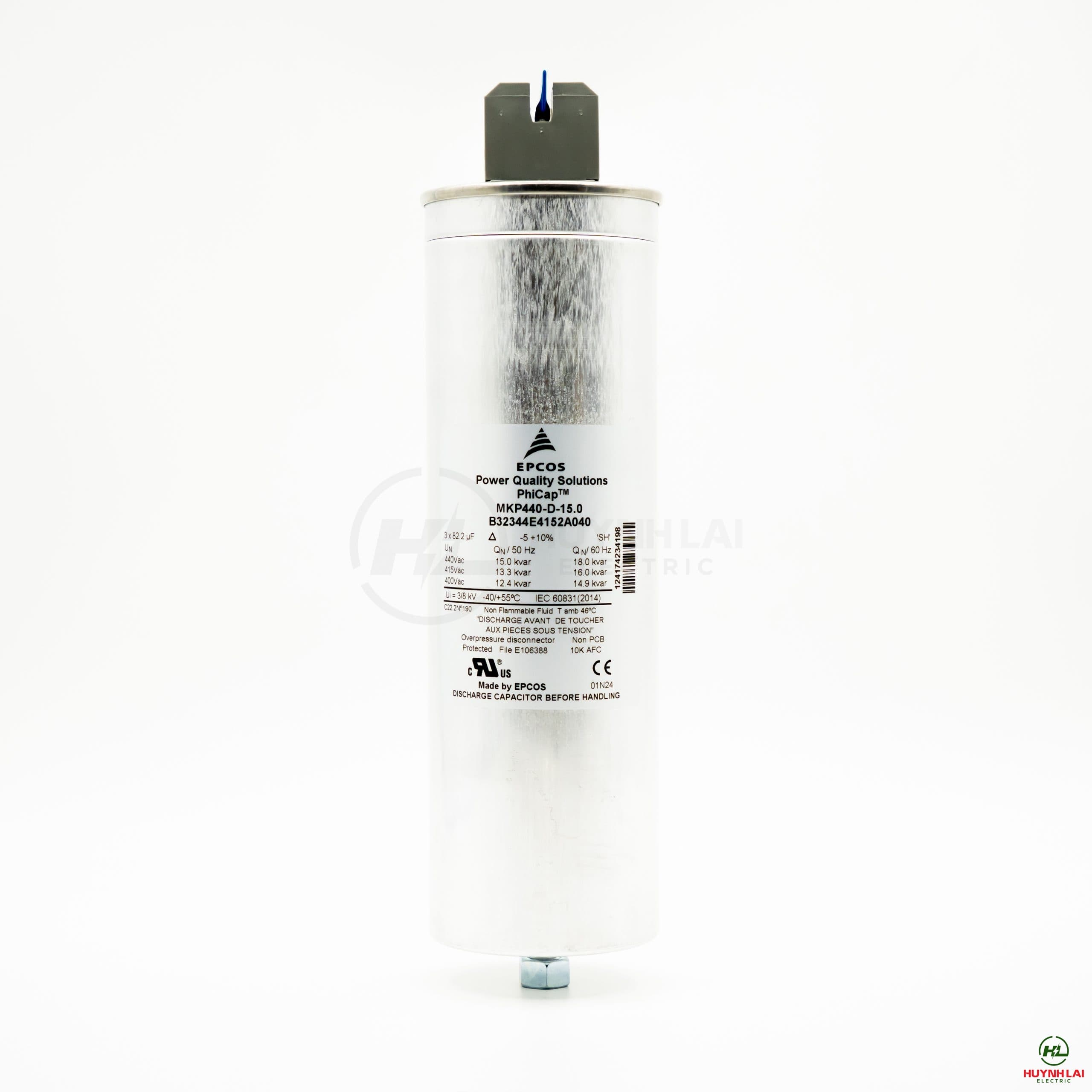 Tụ Bù Khô dòng PHICAP 15KVar-440Vac EPCOS