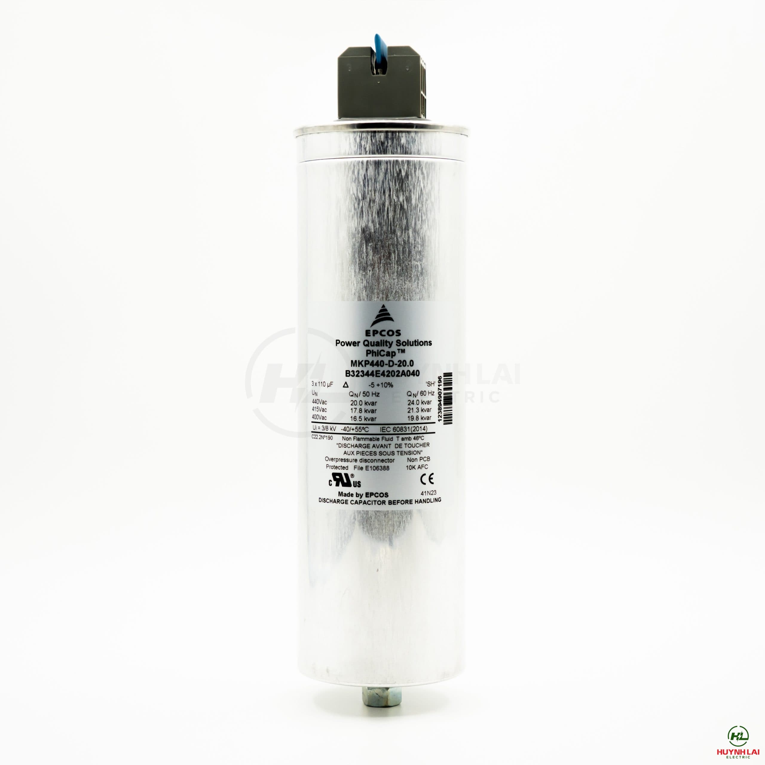 Tụ Bù Khô dòng PHICAP 20KVar-440Vac EPCOS