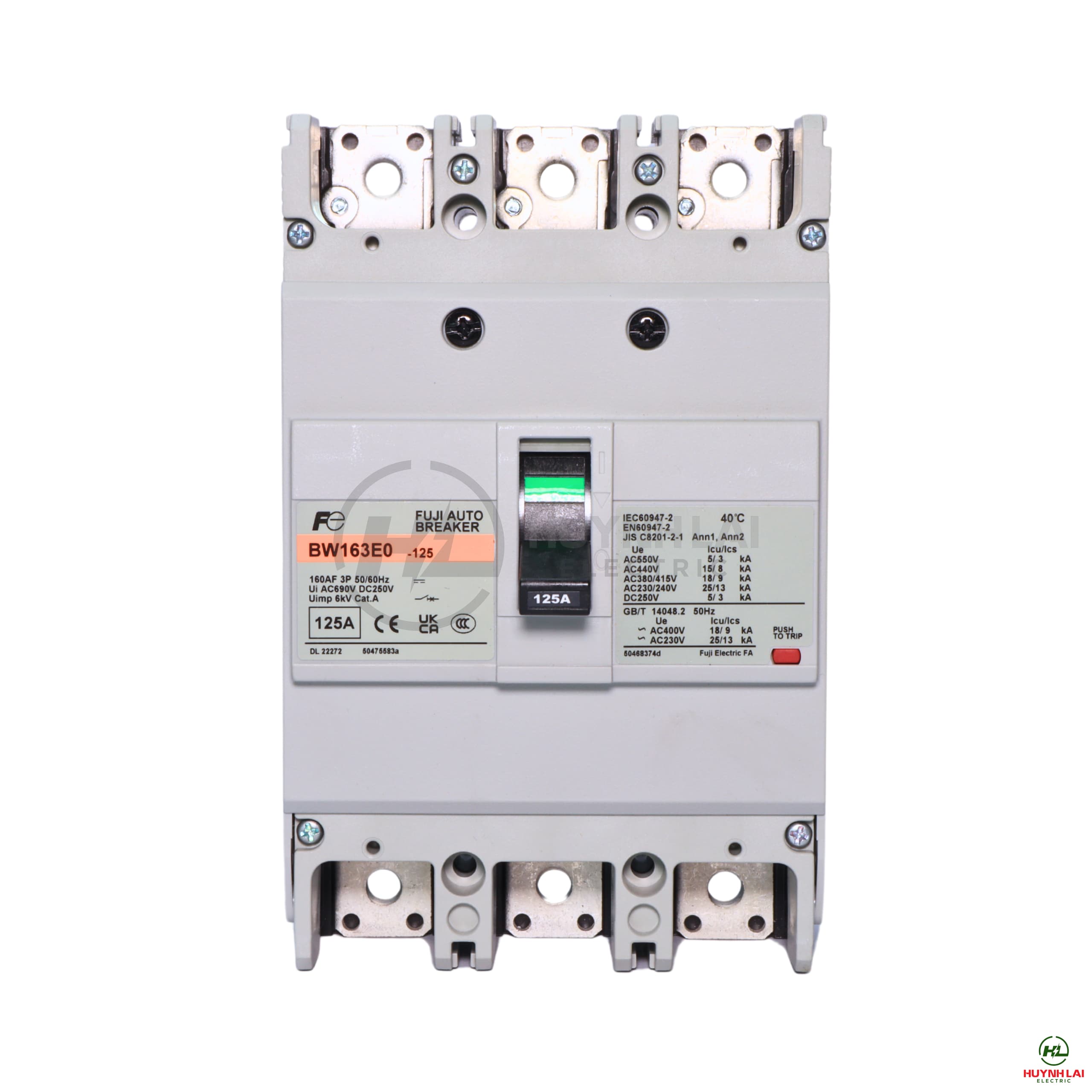 MCCB FUJI BW163E0 3P 125A