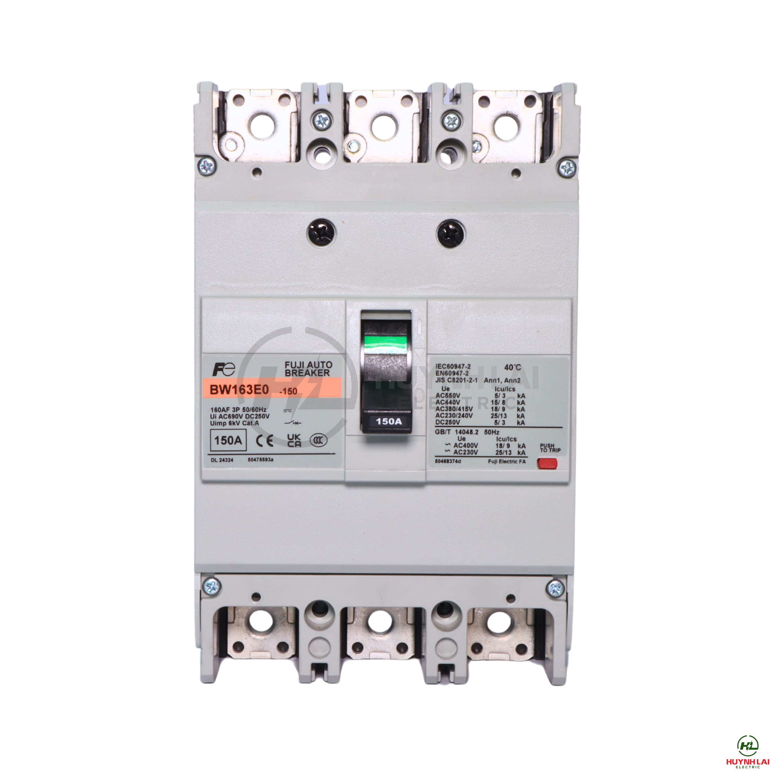 MCCB FUJI BW163E0 3P 150A