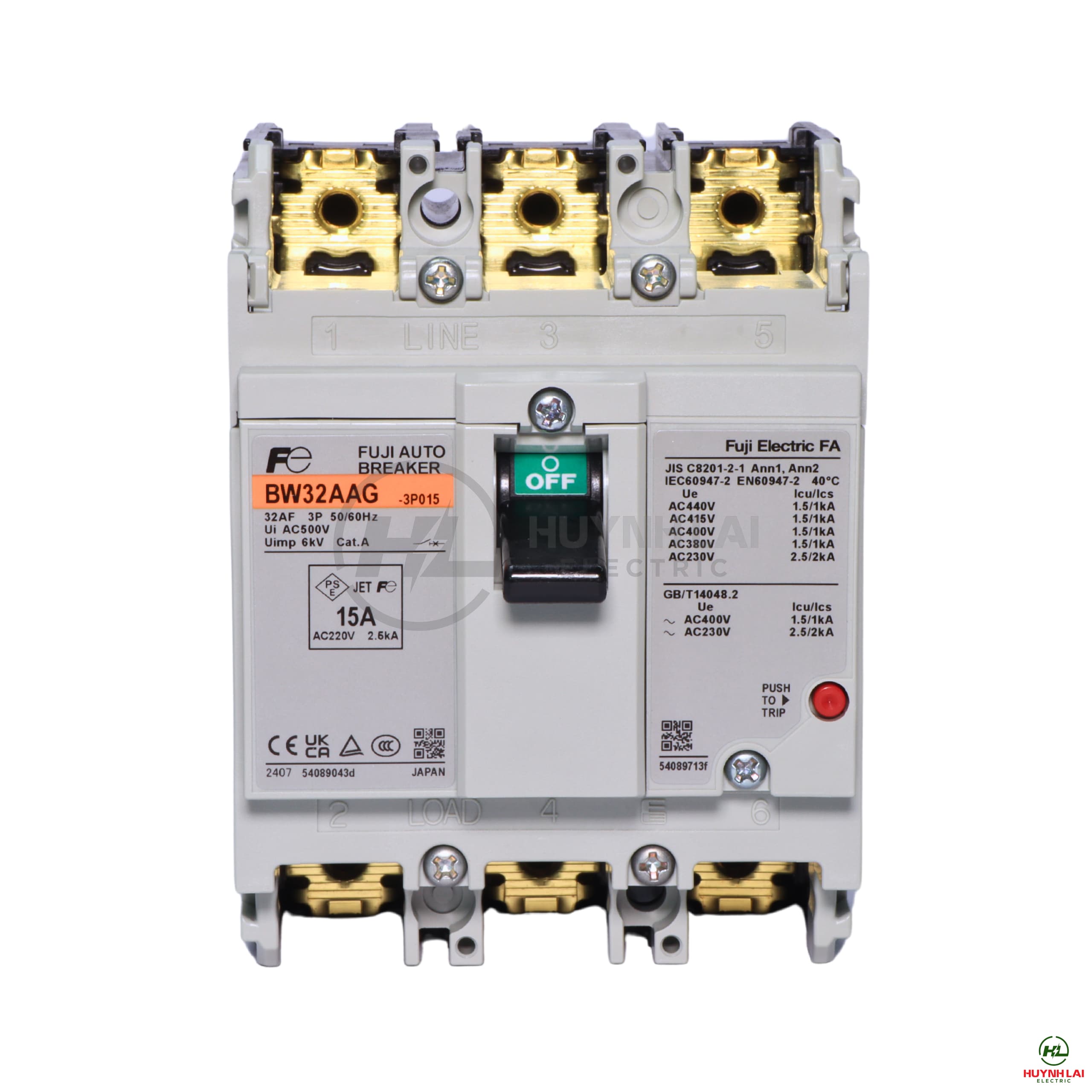 MCCB FUJI BW32AAG 3P 15A