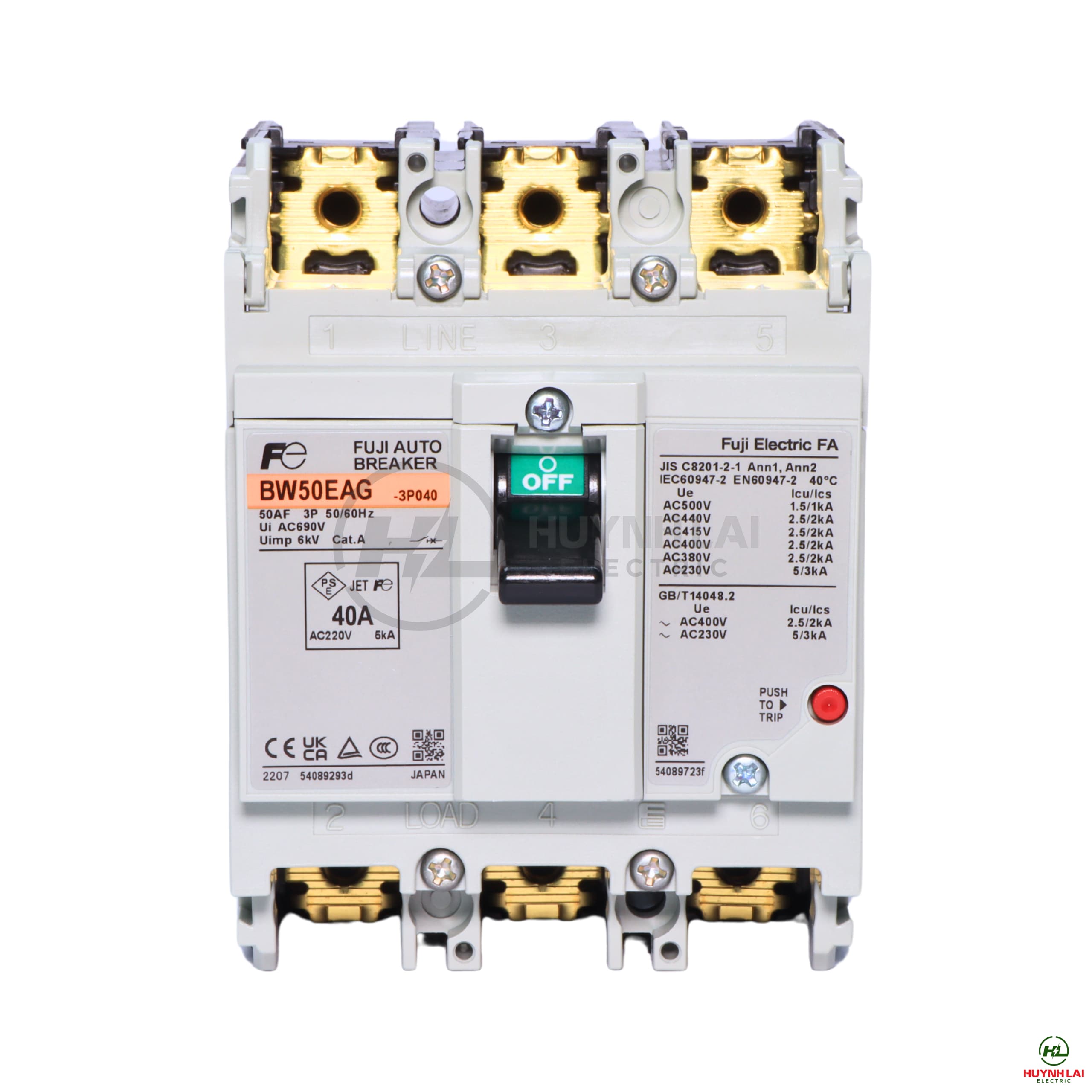 MCCB FUJI BW50EAG 3P 40A