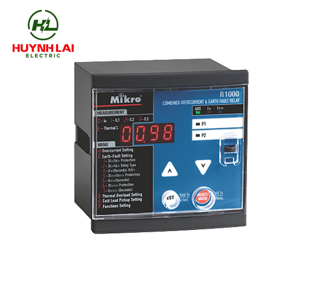 R1000-230A RELAY BẢO VỆ KẾT HỢP QUÁ DÒNG VÀ CHẠM ĐẤT MIKRO