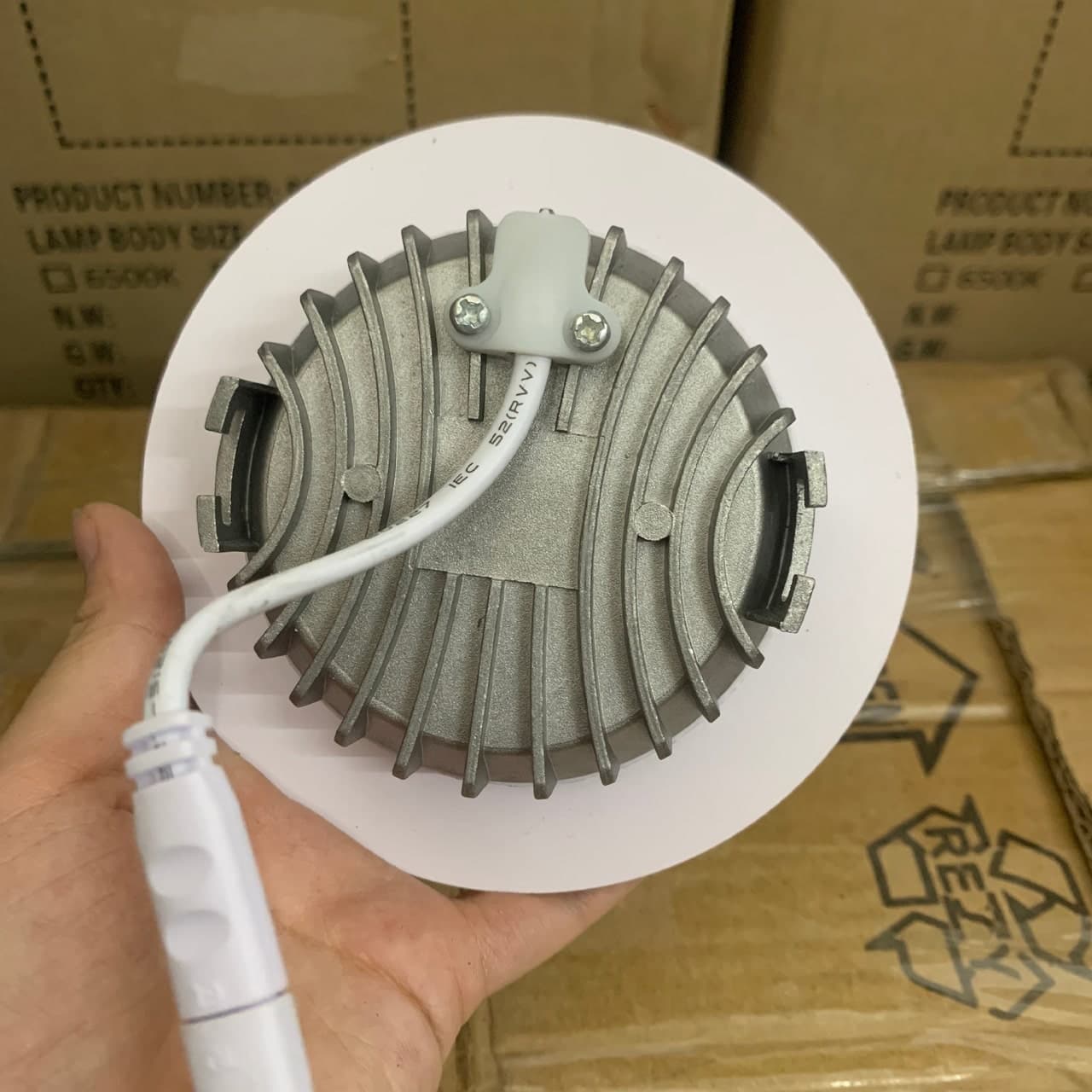 LED Âm Trần 9W Viền Bạc - ảnh phụ 3