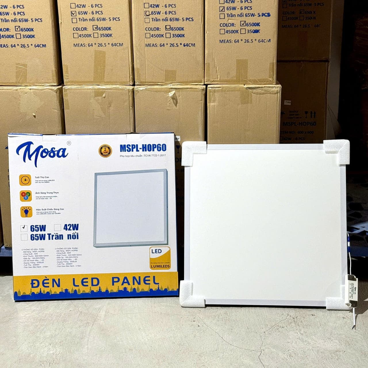 LED Panel 600×600 65w