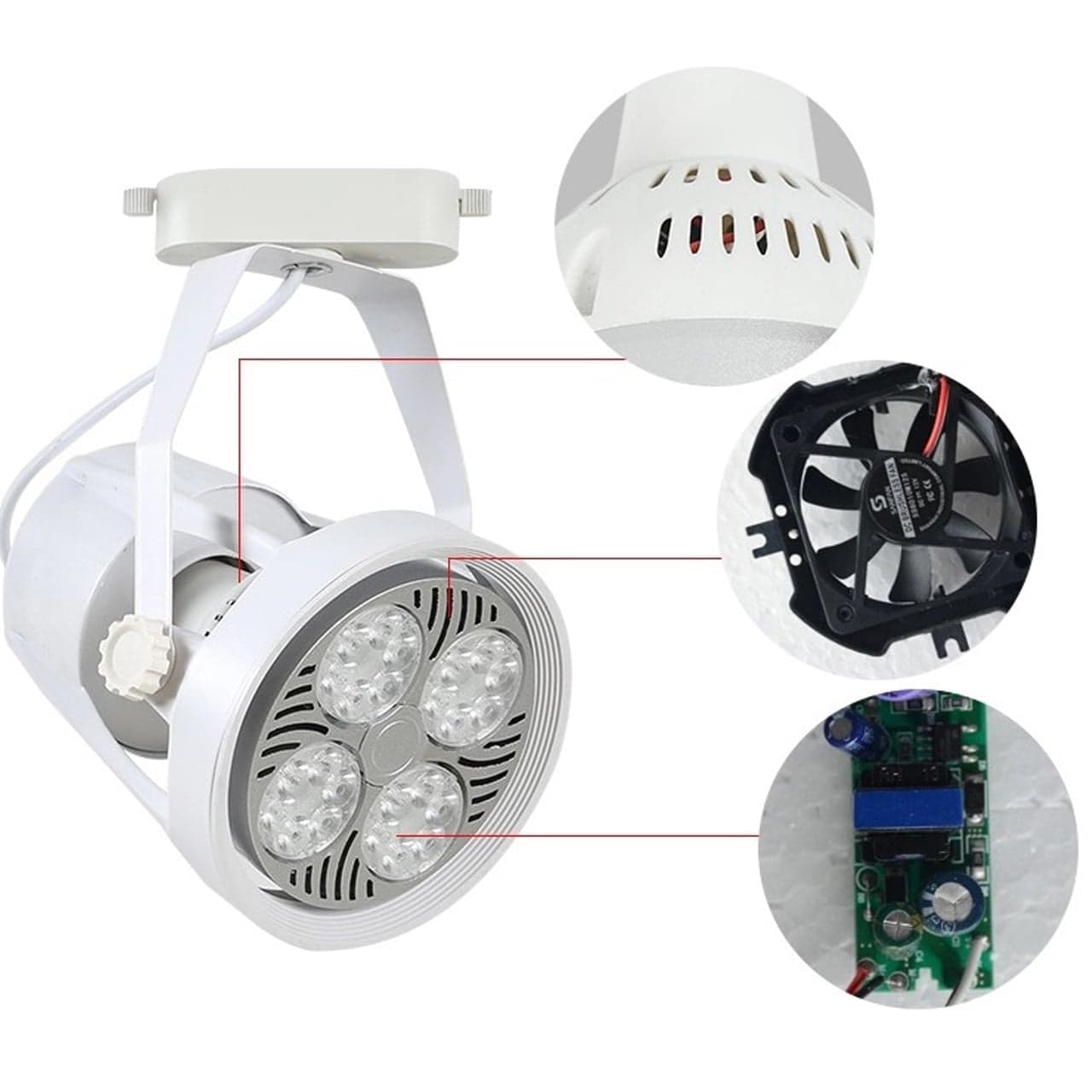 Đèn Rọi Thanh Ray Mắt Hạt 7w - ảnh phụ 12