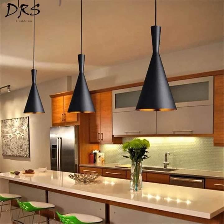 Đèn Thả Trần Đen Vàng A