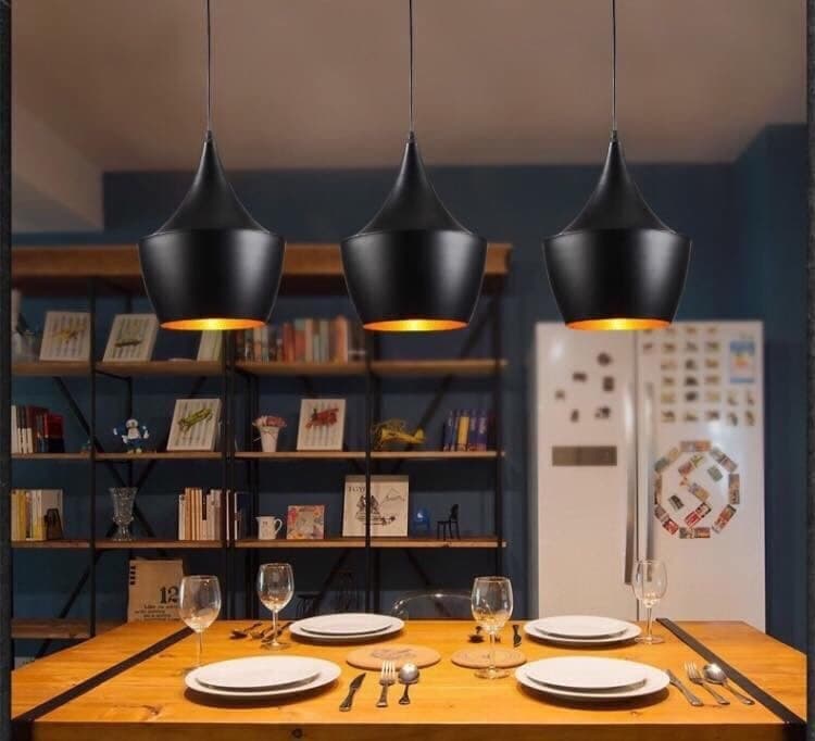 Đèn Thả Trần Đen Vàng C