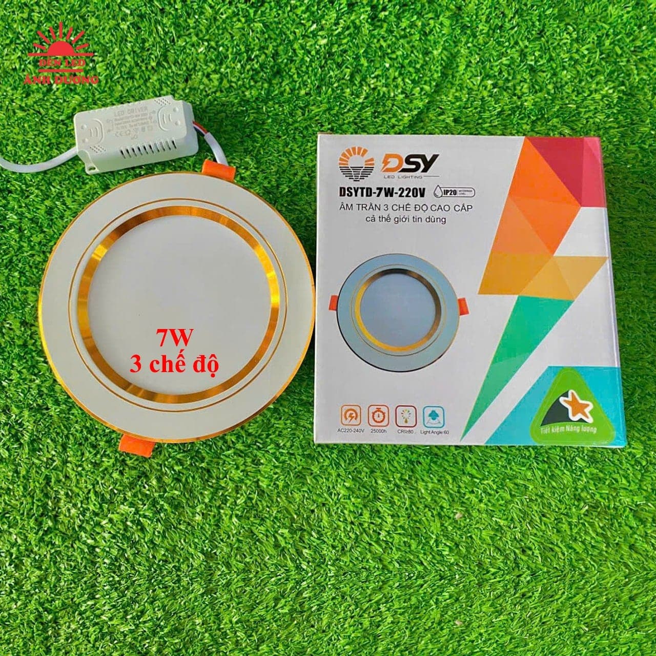 LED Âm Trần 3 Chế Độ 7W