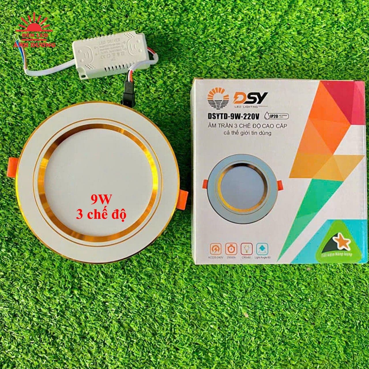 LED Âm Trần 3 Chế Độ 9W