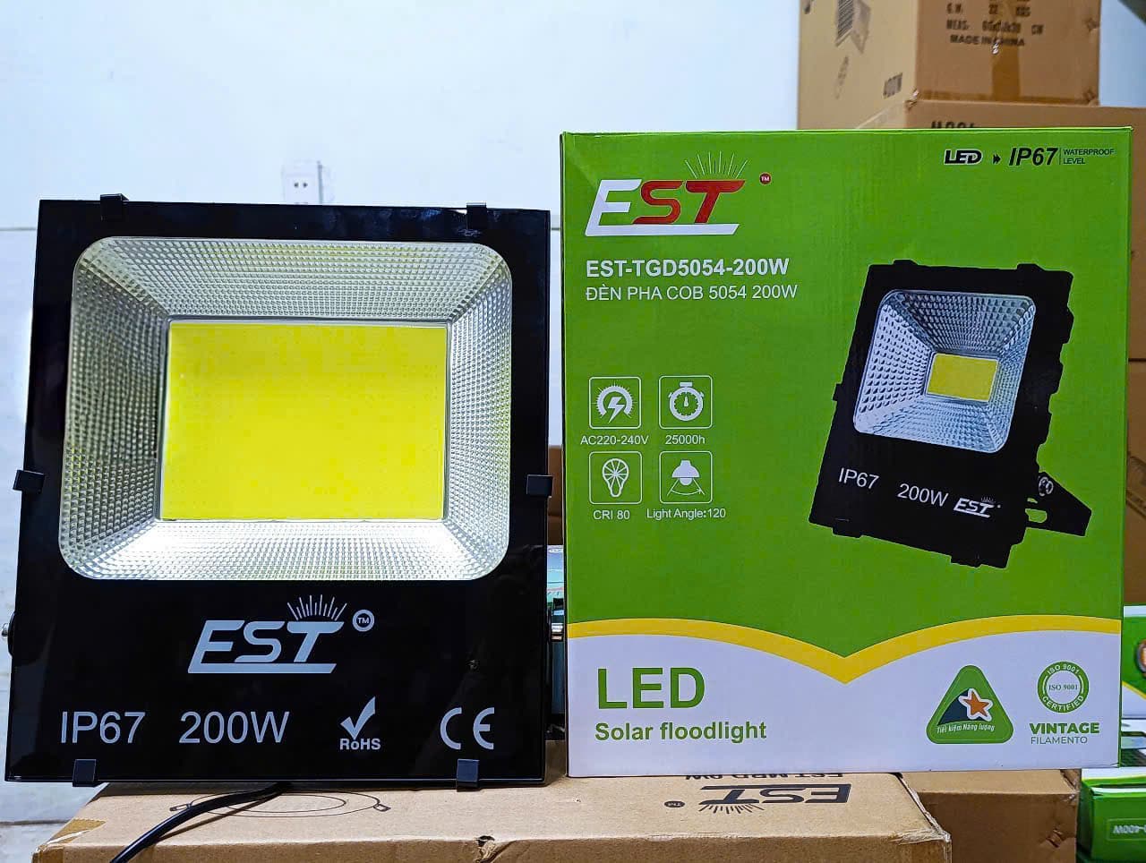 Đèn Pha Điện COB 5054 – 200W EST