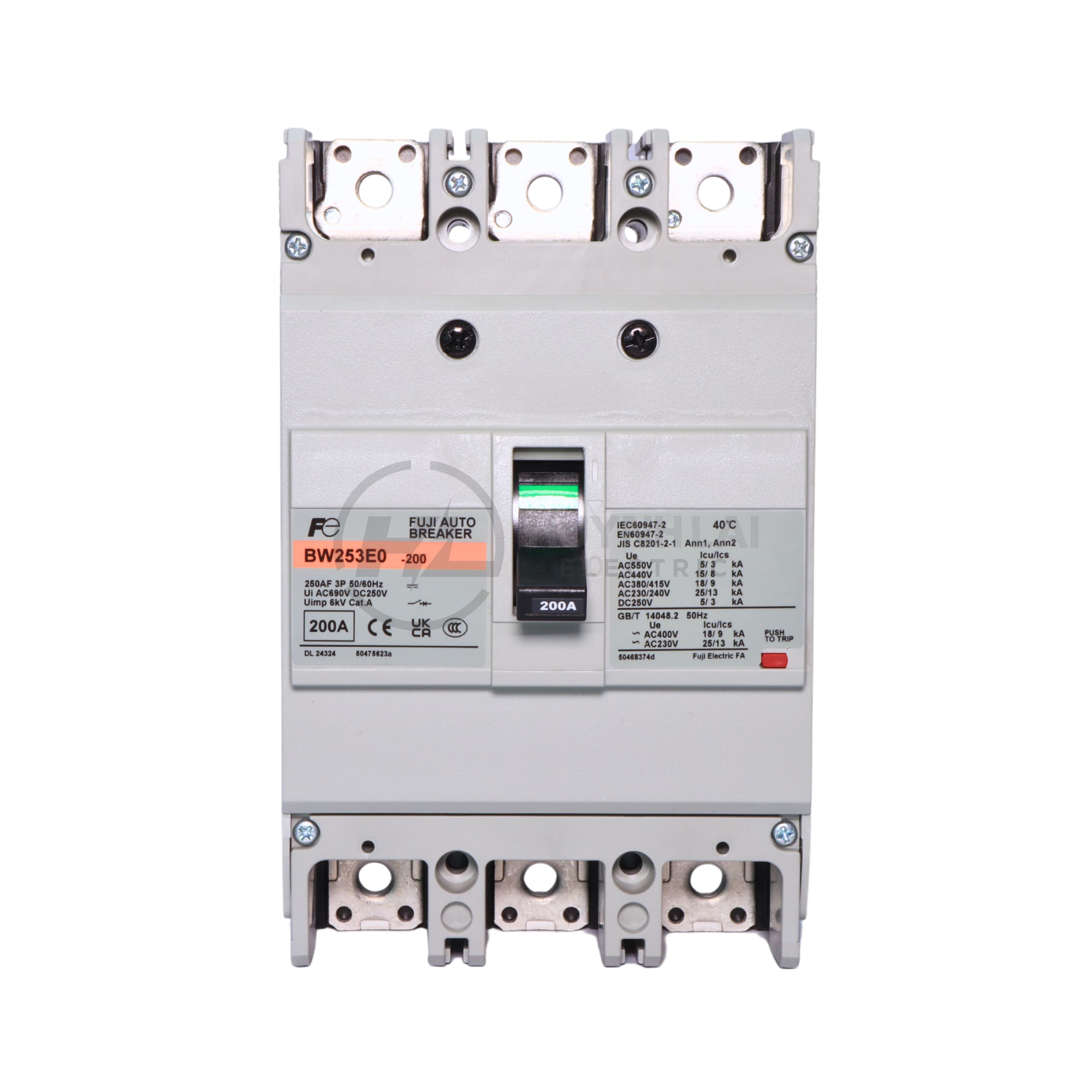MCCB FUJI BW253E0 3P 200A