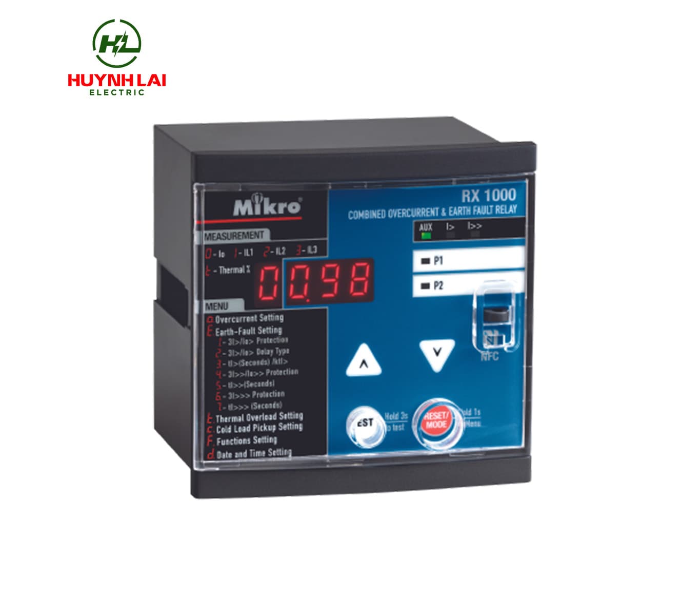 RX1000-230A – RƠLE BẢO VỆ QUÁ DÒNG & CHẠM ĐẤT MIKRO