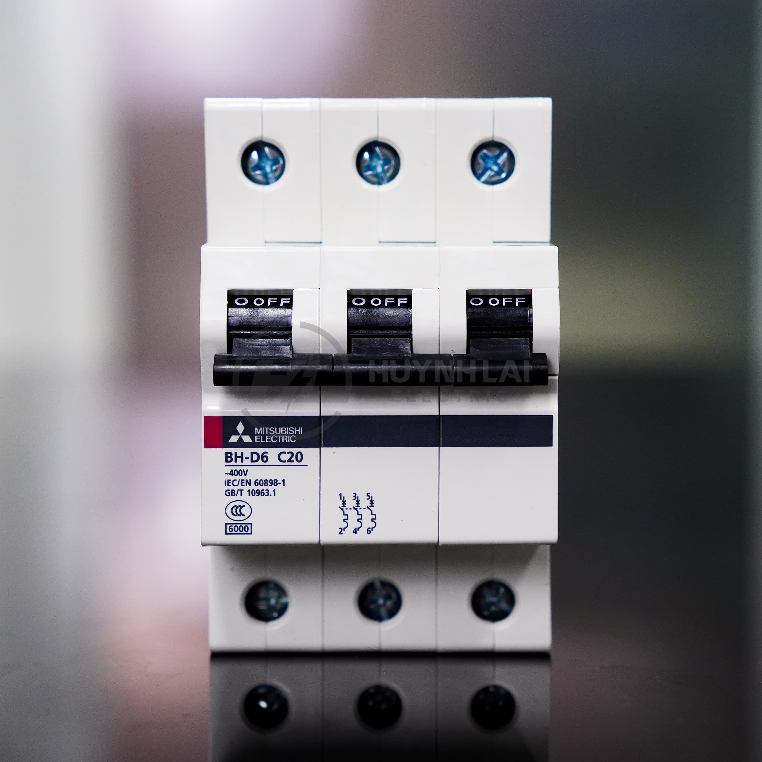 MCB CB Tép BH-D6 3P MITSUBISHI