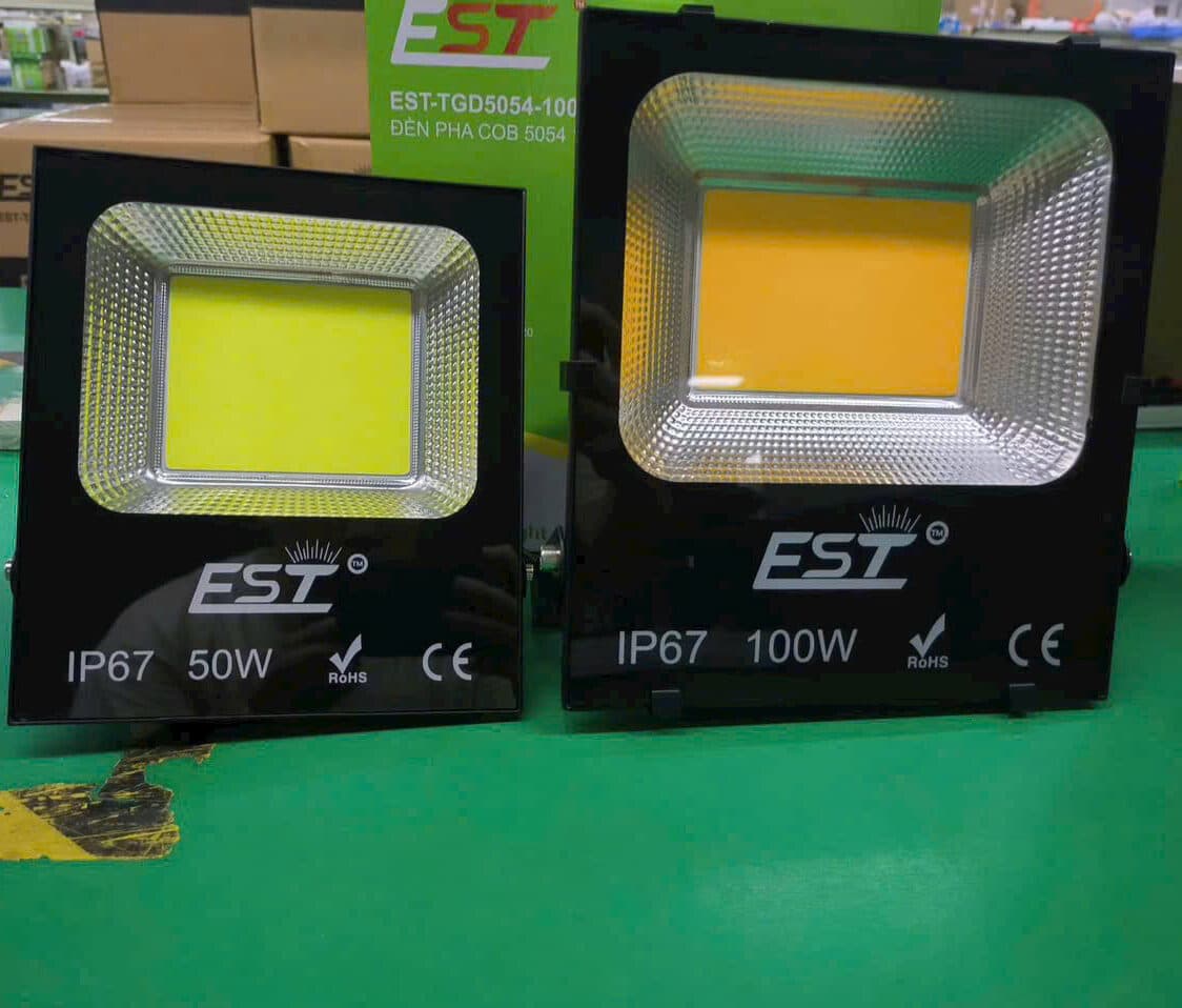 Đèn Pha Điện COB 5054 – 100W EST